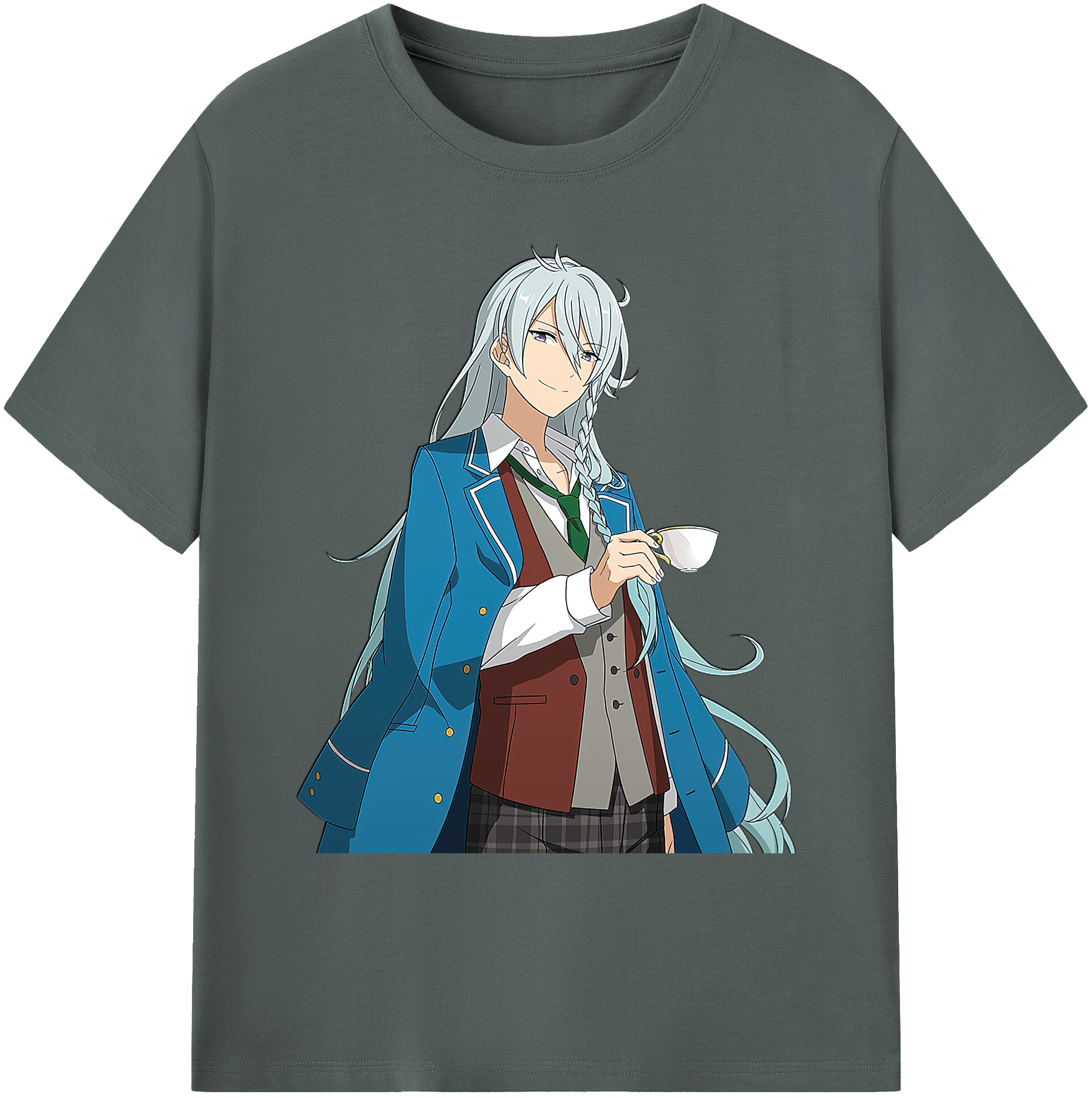 （画像用） あんさんぶるスターズ! Ensemble Stars 綿100％ メンズ半袖Tシャツ｜肌触りやわらか＆通気性